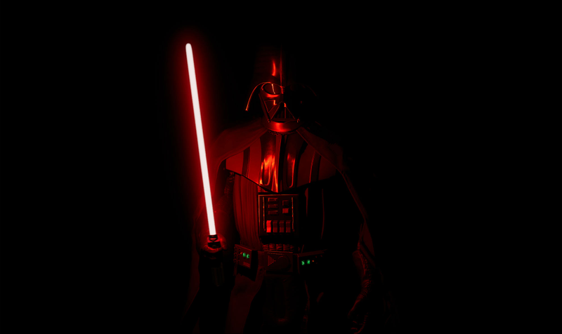 The Dark Lord of the Sith awaits...